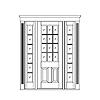 12-lite over 2-panel
Unit Dimension 72-5/8" x 97-5/8"
Door Dimension 37-1/2" x 95-5/8"
Panels - raised
Glazing - Low-e IG, TDL